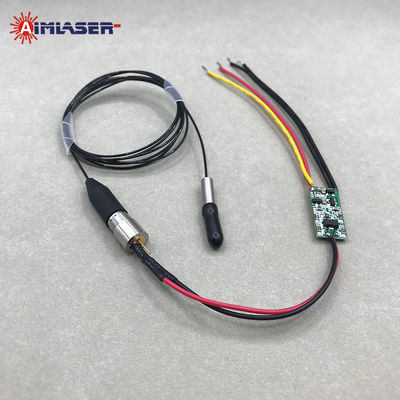 Green Coaxial Fiber Pigtailed Laser Diode Module Single Mode 520nm 30mW 4um