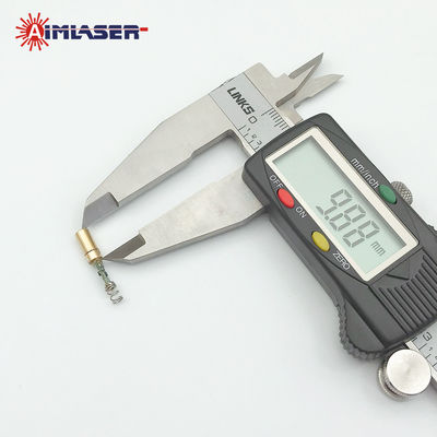 650nm 5mW Full Brass Red Dot Laser Diode Module with External Driver and Spring for Gun Aiming Laser Sight CW Laser Type