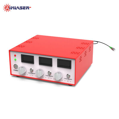 Modulo diodo laser accoppiato in fibra RGB 450nm 520nm 638nm 20mW Potenza regolabile con modulazione analogica TTL e controllo computerizzato