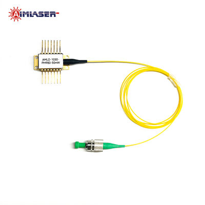 1310nm 1550nm DFB Butterfly Package Modulo di diodo laser in fibra accoppiato con TEC e isolatore ottico (driver opzionale)