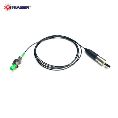 Diodo laser a fibra coassiale monomodale verde da 50mW a 520nm con nucleo in fibra da 3,5 µm