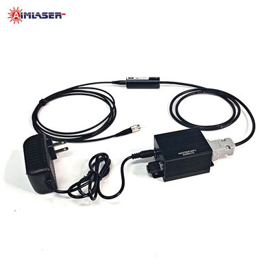 Modulo Laser Diodo Fibra Multimodale 375nm 100mW con Fibra Core 105µm, Modulazione TTL e Manopola di Potenza Regolabile